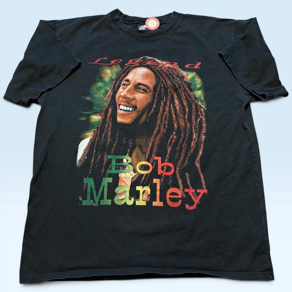 Bob Marley Legend Shirt Mens XL Black Reggae Graphic Tee T-Shirt Zion Rootswear